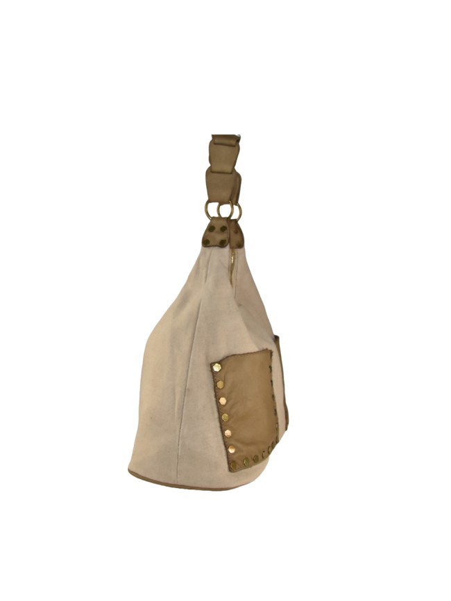 Borsa donna a spalla in vera pelle e...