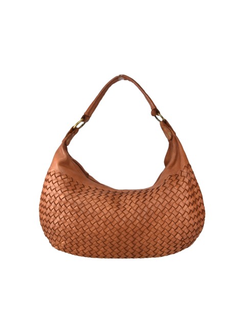 Woman washed leather bag -...
