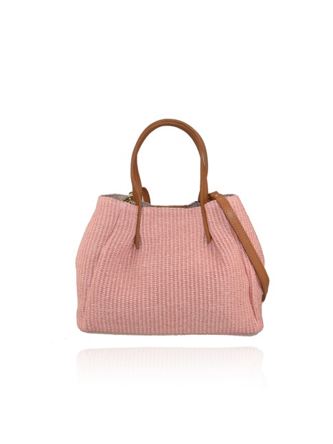 Borsa donna in raffia e...