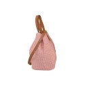 Woman rafia & leather bag - KC29832
