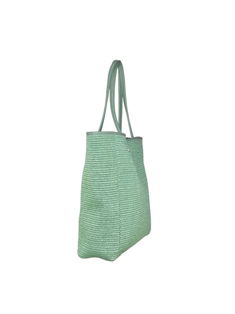 Woman rafia & leather bag -... 2