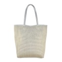 Borsa donna in raffia e pelle - SR25827