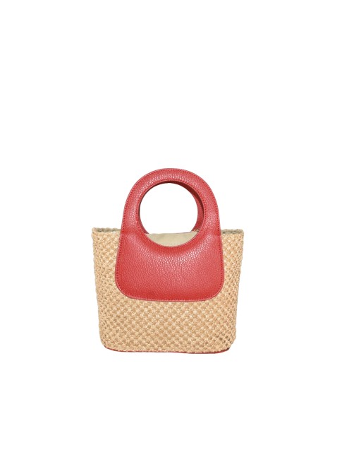 Leather bag with shoulder...