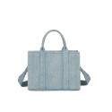 Borsa a mano in jeans con tracolla - PF848