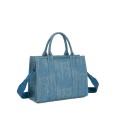 Jeans hand Bag with shoulder strap- PF848