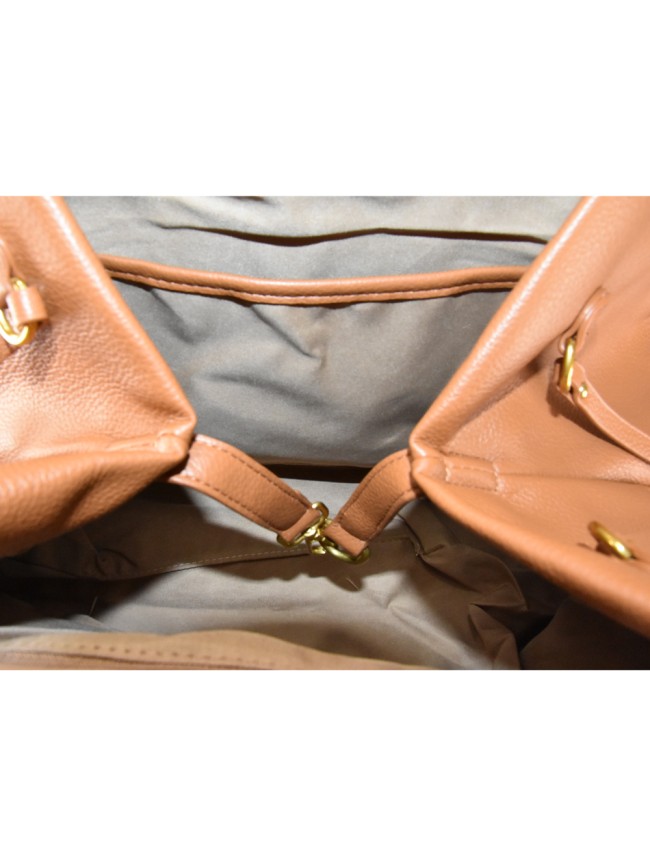 Woman synthetic leather tote bag -...