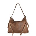 Borsa donna a spalla in vera pelle vintage - UN85894