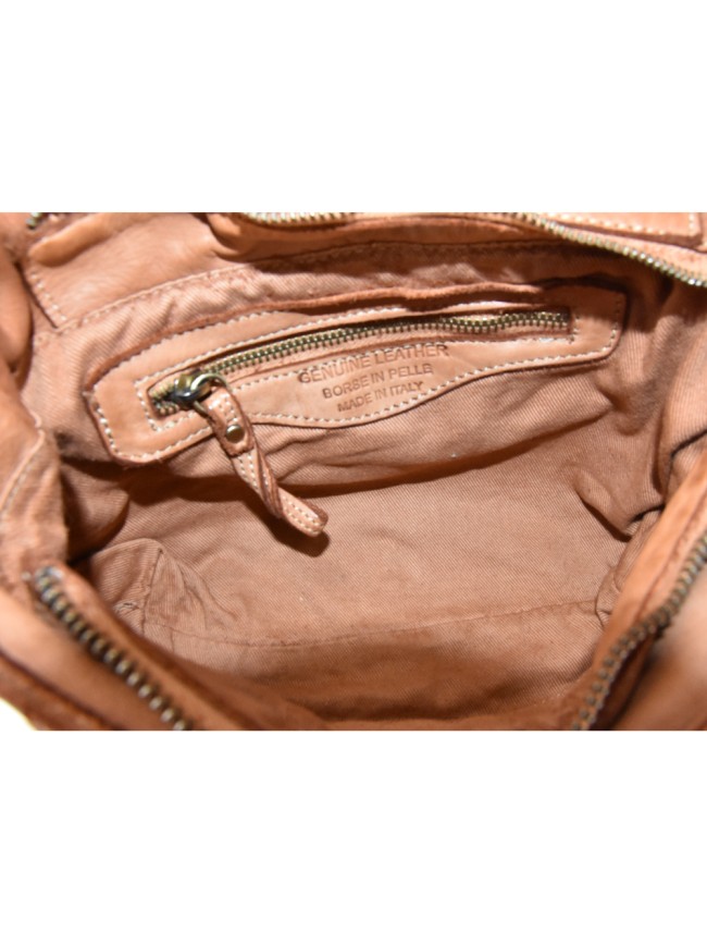 Borsa tracolla in pelle vintage -...