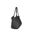 Woman hand woven vintage leather shoulder bag - IT1308144