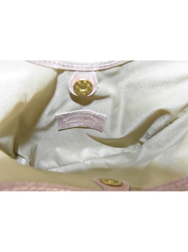 Leather handbag with shoulder strap -...