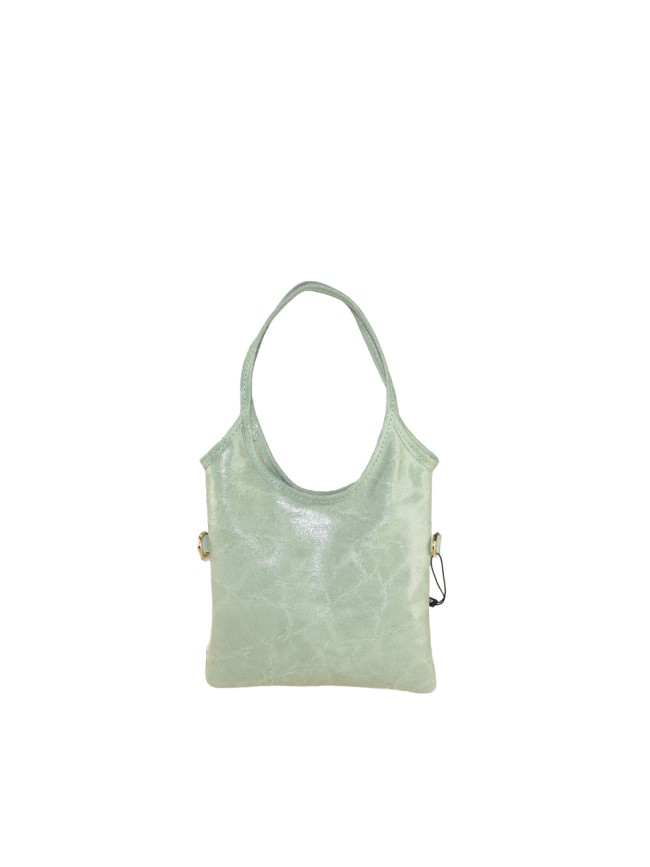 Borsa a mano in pelle con tracolla -...