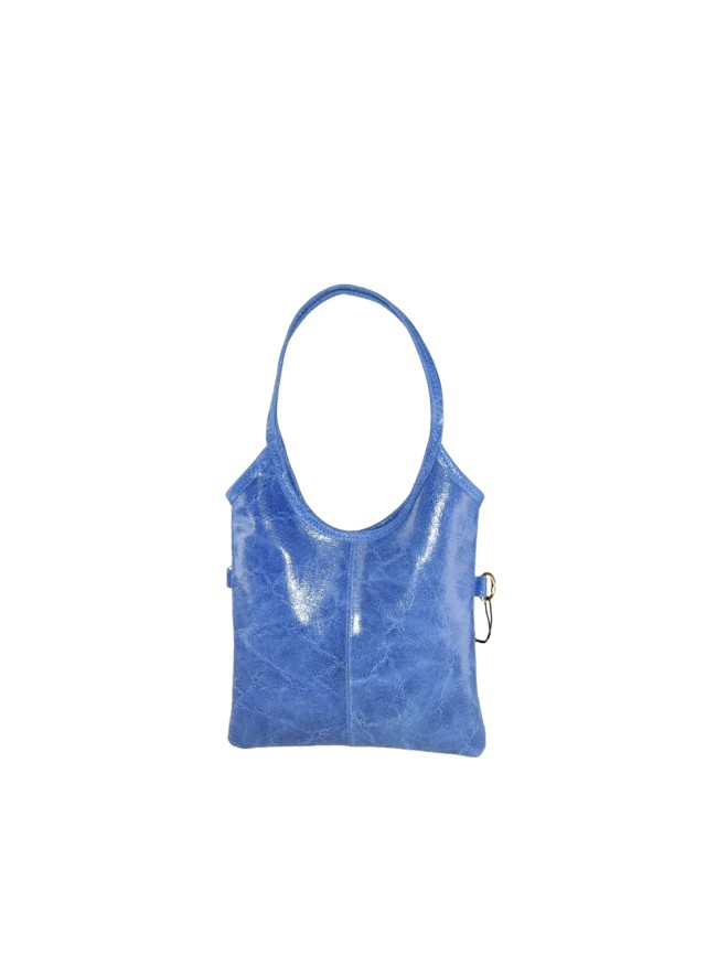 Borsa a mano in pelle con tracolla -...