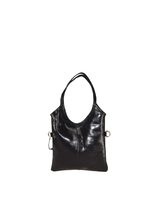 Borsa a mano in pelle con tracolla -...