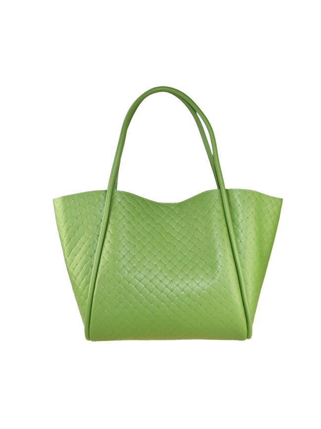 Leather shoulder bag with shoulder...