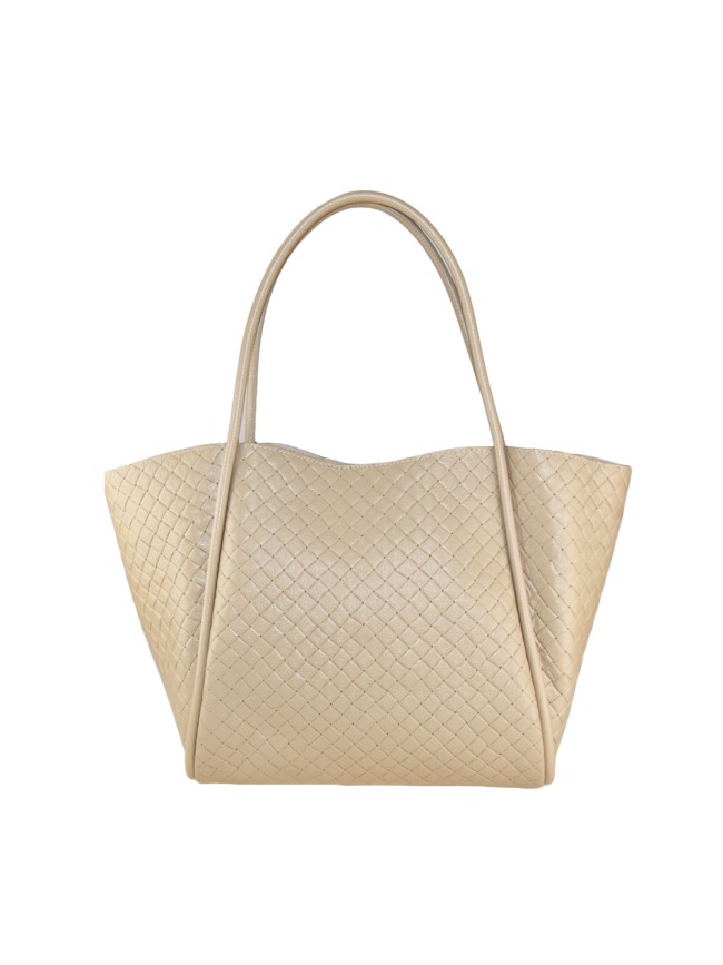 Leather shoulder bag with shoulder...