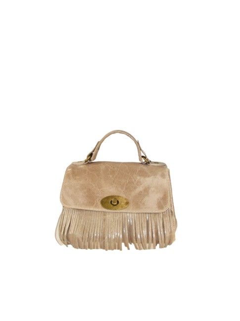Leather hand bag with...