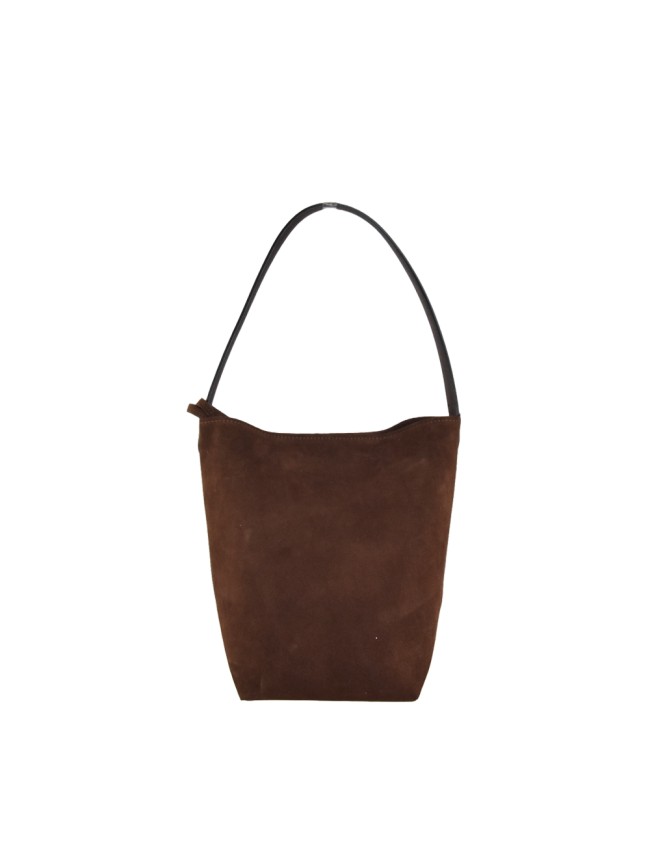 Woman suede leather shoulder bag -...