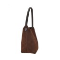 Woman suede leather shoulder bag - SC36839