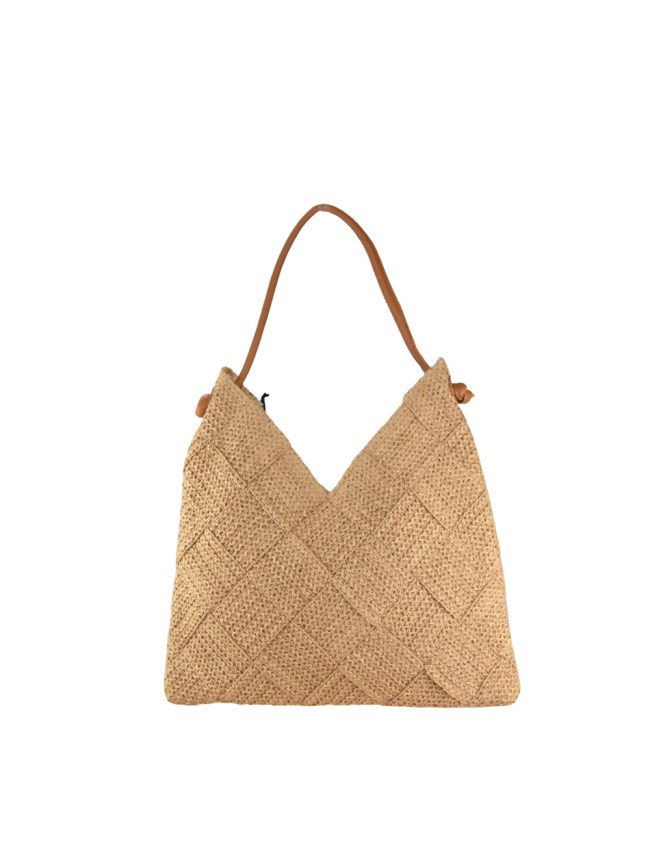 Borsa a spalla donna in raffia - 50265