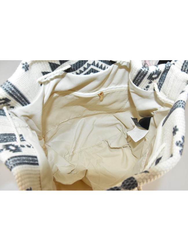 Woman textile shoulder bag - 50271