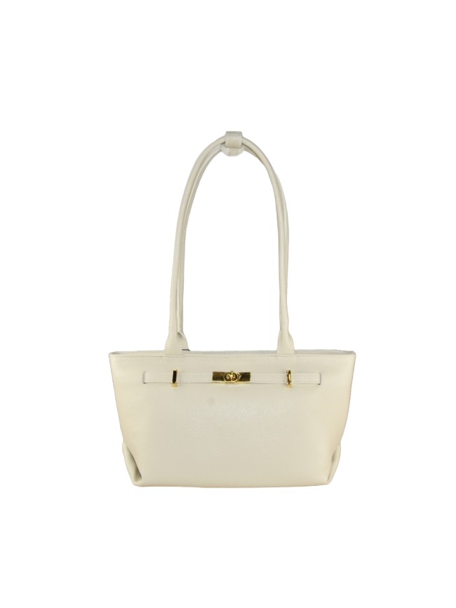 Borsa a spalla in pelle made Italy  -...