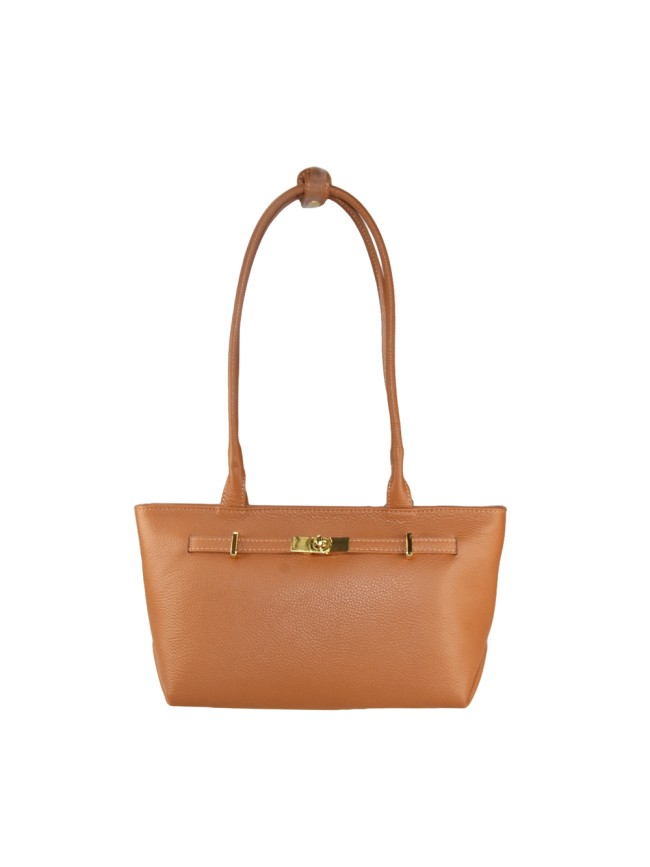 Borsa a spalla in pelle made Italy  -...