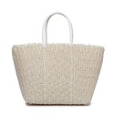 Borsa a mano donna da spiaggia in paglia - 51004