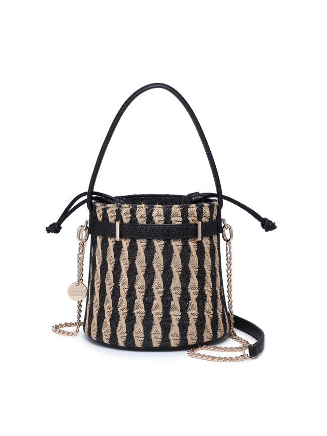 Secchiello donna in tessuto con tracolla - 52022
