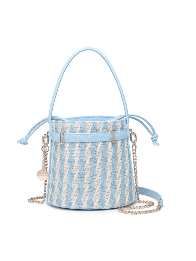 Secchiello donna in tessuto con tracolla - 52022