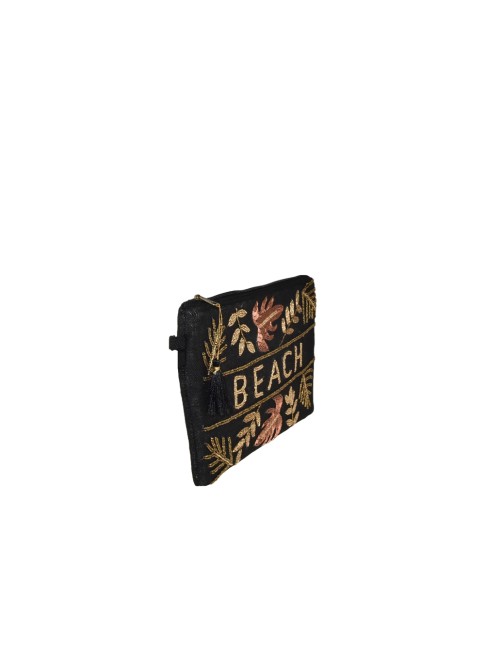 Textile leather pochette -... 2