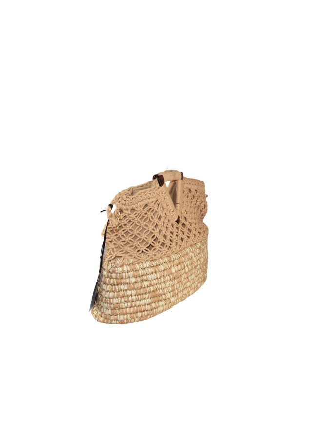 Woman woven textile hand bag - S0254