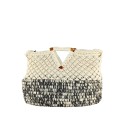 Woman woven textile hand bag - S0254