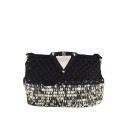 Woman woven textile hand bag - S0254