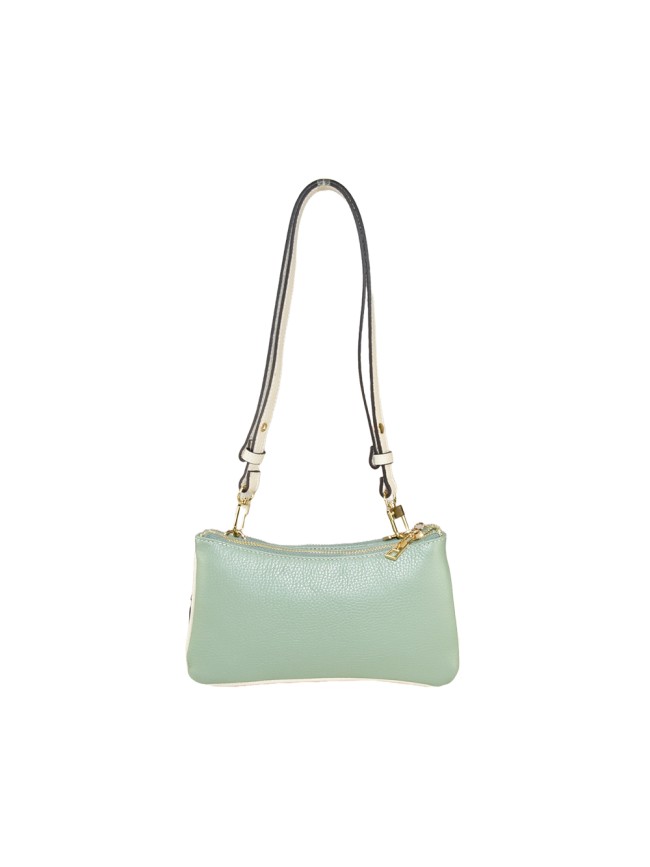 Borsa a spalla in pelle made Italy  -...