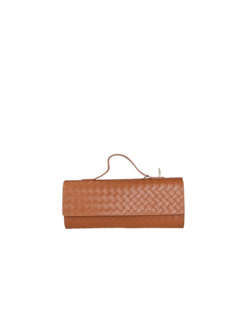 Woman woven leather...