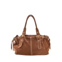 Borsa a spalla in pelle camoscio con tracolla - BG39843