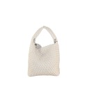 Borsa donna intreccio da spalla in similpelle - 21091