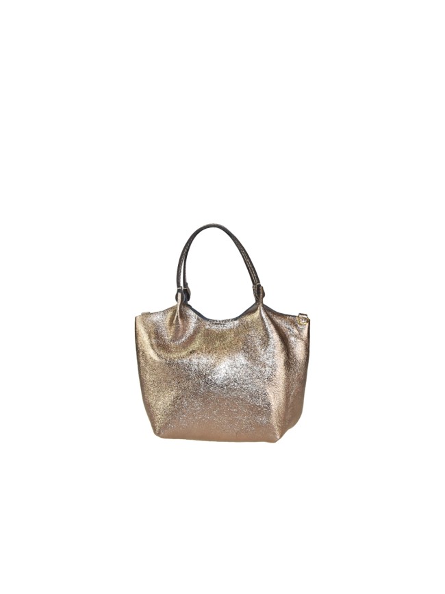 Leather hand bag 100% made Italy -...