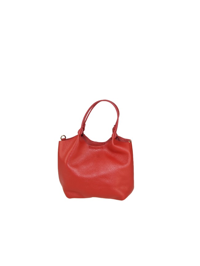 Leather hand bag 100% made Italy -...