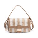 Borsa a spalla donna in raffia - 55007