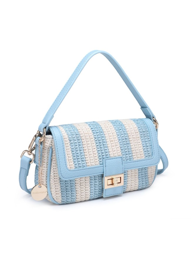 Borsa a spalla donna in raffia - 55007