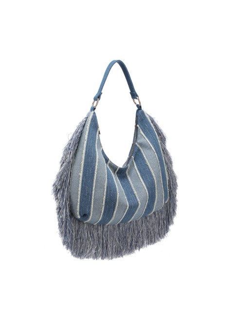 Borsa a spalla in jeans con... 2