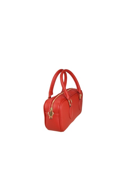 Leather handbag with... 2