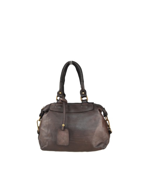 Woman vintage leather hand...