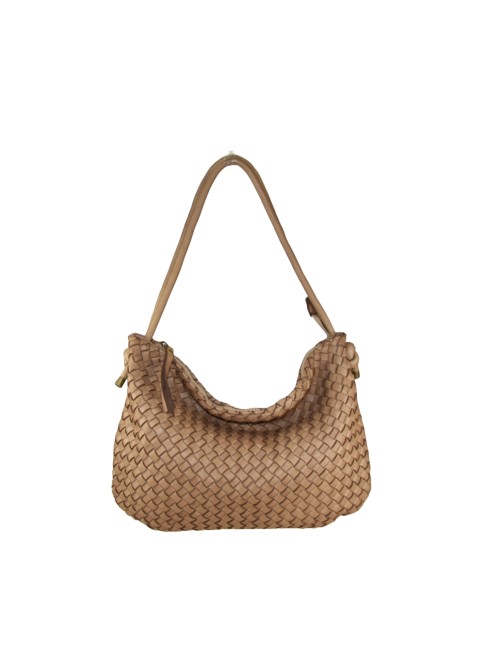 Woman washed leather bag -...