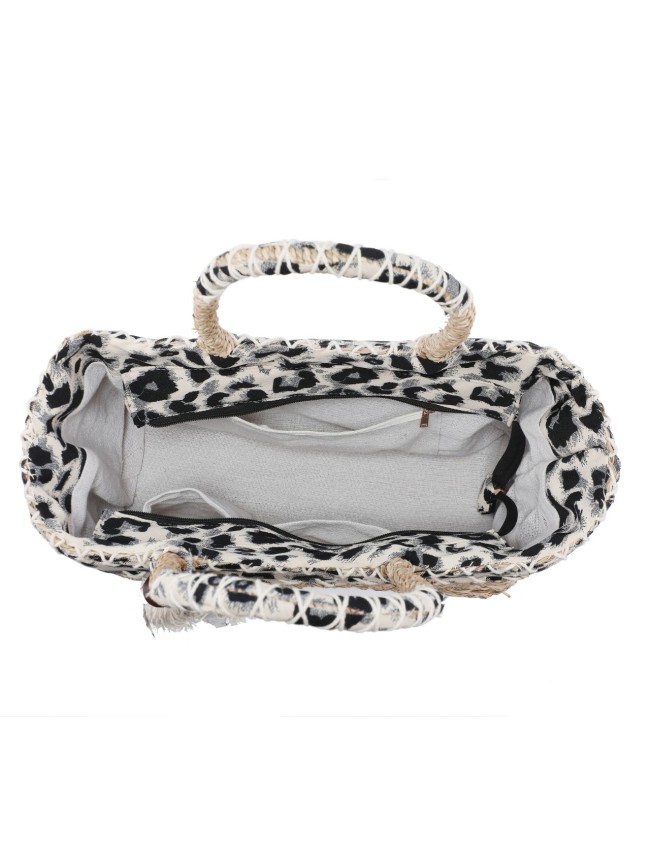 Woman straw beach bag - 80381