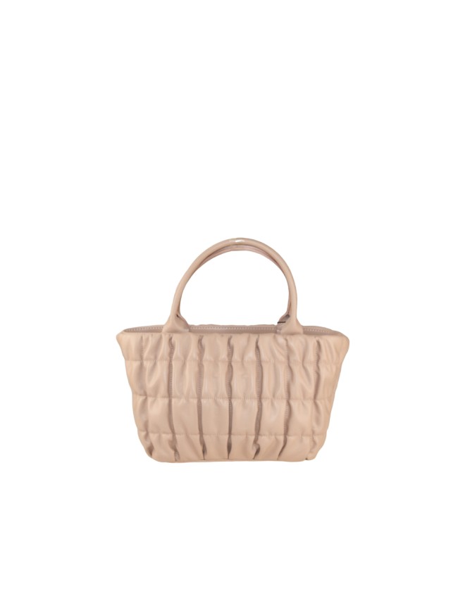 Embossed leather handbag with shoulder strap - SX34837