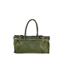 Woman vintage leather hand bag - PV49854