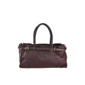 Woman vintage leather hand bag - PV49854