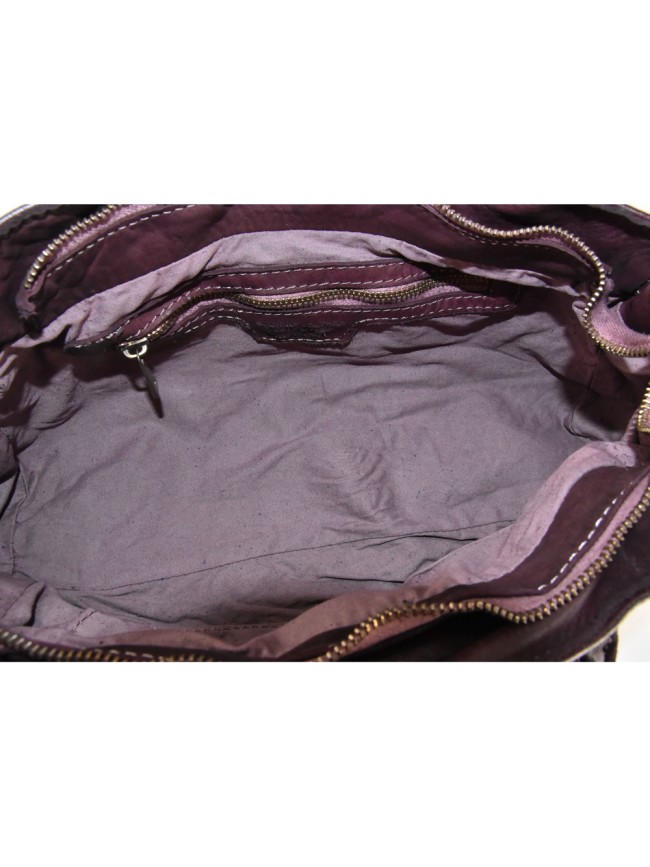 Woman vintage leather hand bag - PV49854 Woman vintage leather hand bag - PV49854